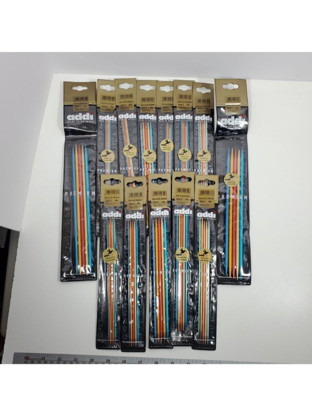 Addi Premium Colibri Double Pointed Knitting Needles 20cm 23cm Lot 13 Sets - Picture 12 of 13